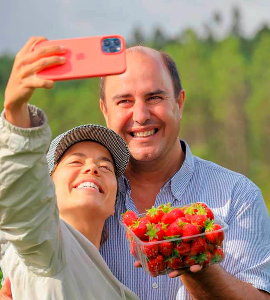 Isabel Silva na Quintinha do Sarilho - Morango de Mação